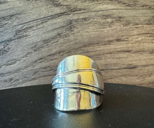 Sterling Silver Spoon Ring Size V 1/2 Just Shy Of 11